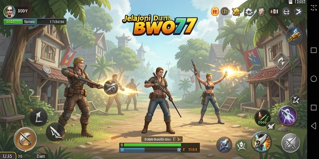 Screenshot gameplay BOWO77 menampilkan petualangan Open World yang seru.