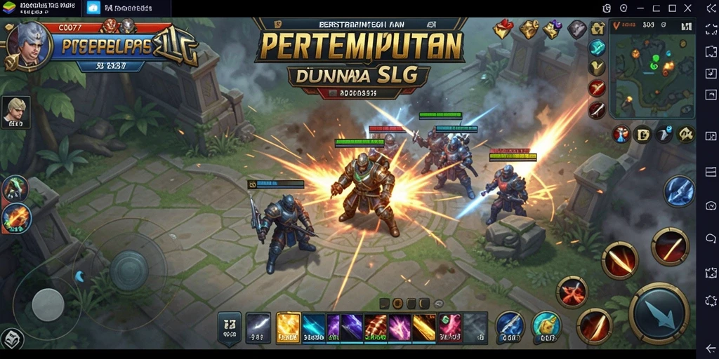 Tampilan gameplay seru dan strategis di C0077.