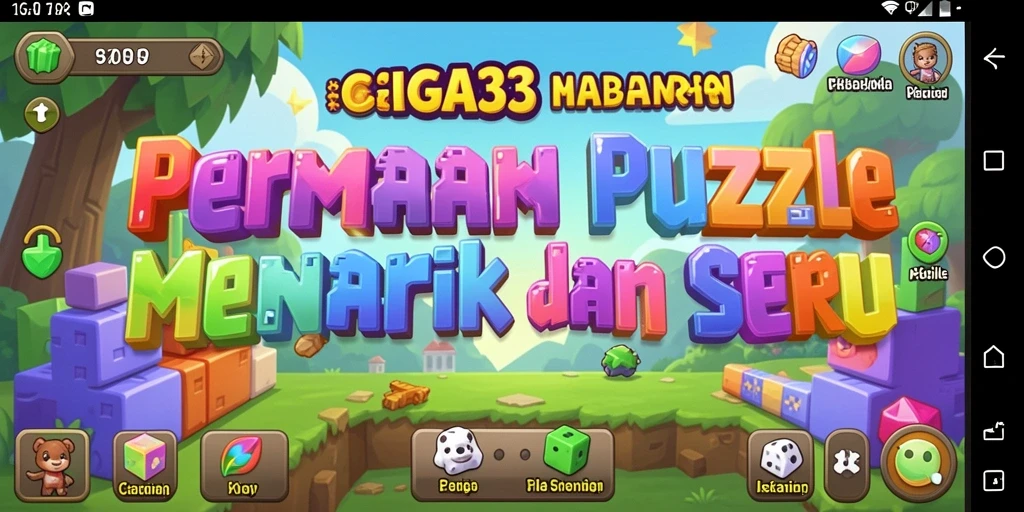 Screenshot utama GIGA33 menampilkan gameplay Puzzle seru dan menantang.