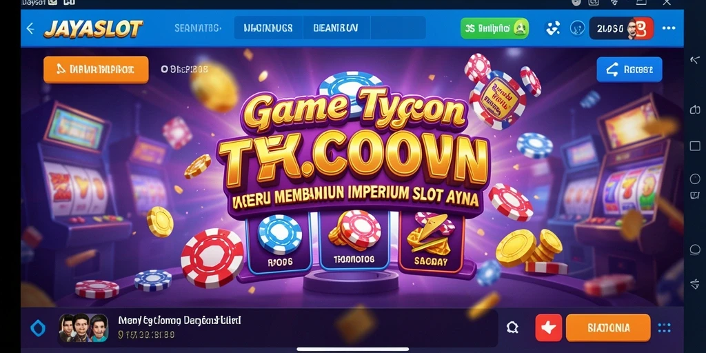 Tampilan gameplay seru dari JAYASLOT saat membangun kasino impian.