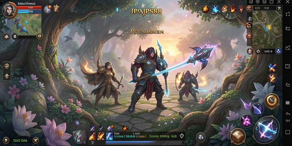 Tangkapan layar menunjukkan aksi seru dari gameplay ARPG JPS88.