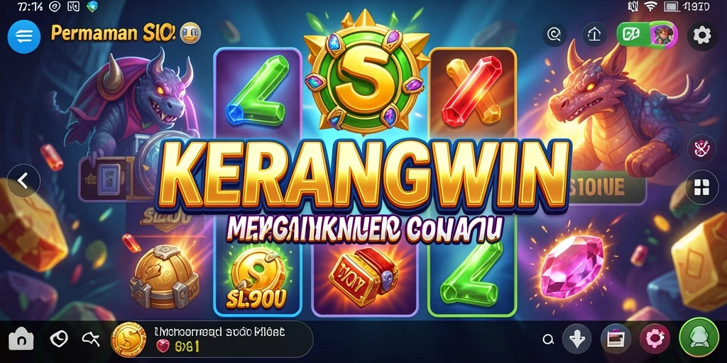 Screenshot menunjukkan gameplay KERANGWIN yang menarik dan penuh warna.