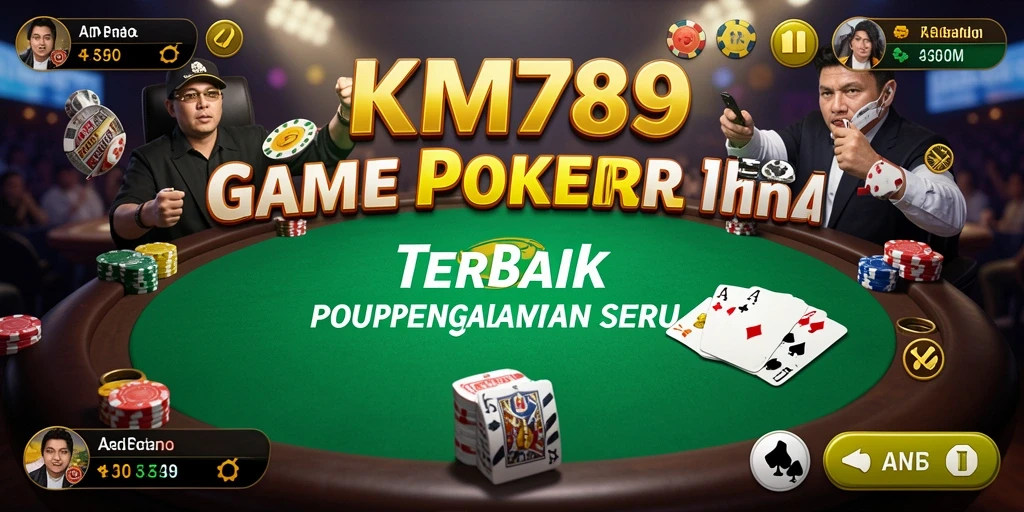 Screenshot gameplay KM789 yang menampilkan suasana Poker yang mendebarkan.