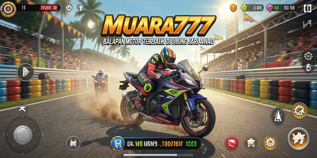 Tampilan mendebarkan dari balapan motor di MUARA777.