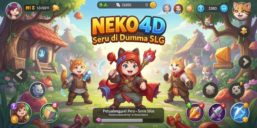 Tangkapan layar NEKO4D menunjukkan aksi seru dalam petualangan SLG.
