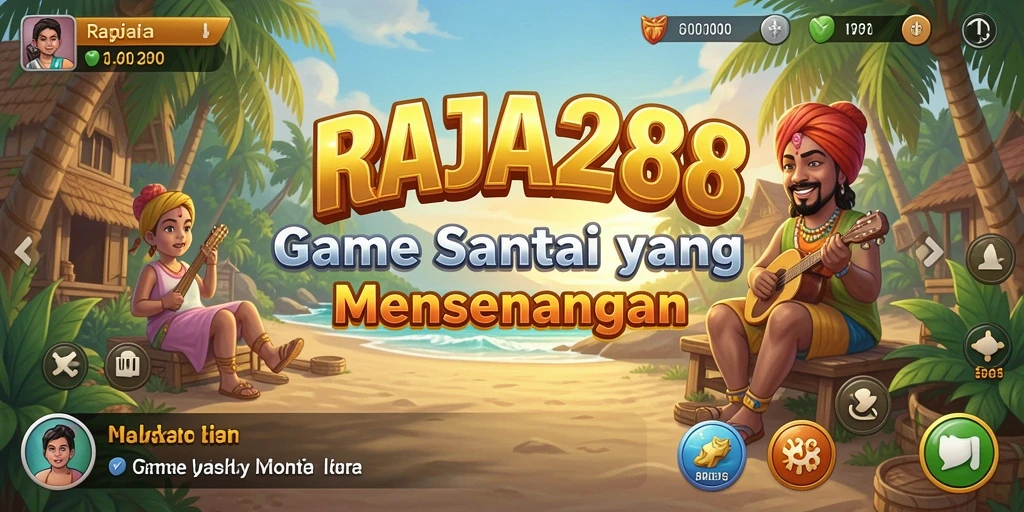 Tampilan gameplay <strong>RAJA288</strong> yang ceria dan menarik.