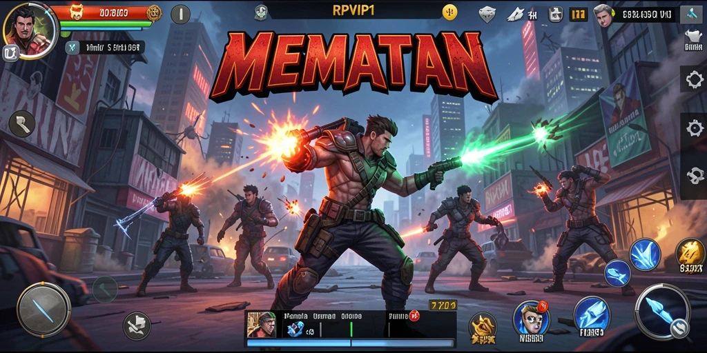 Screenshot gameplay RPVIP1 dengan aksi pertarungan yang mendebarkan.
