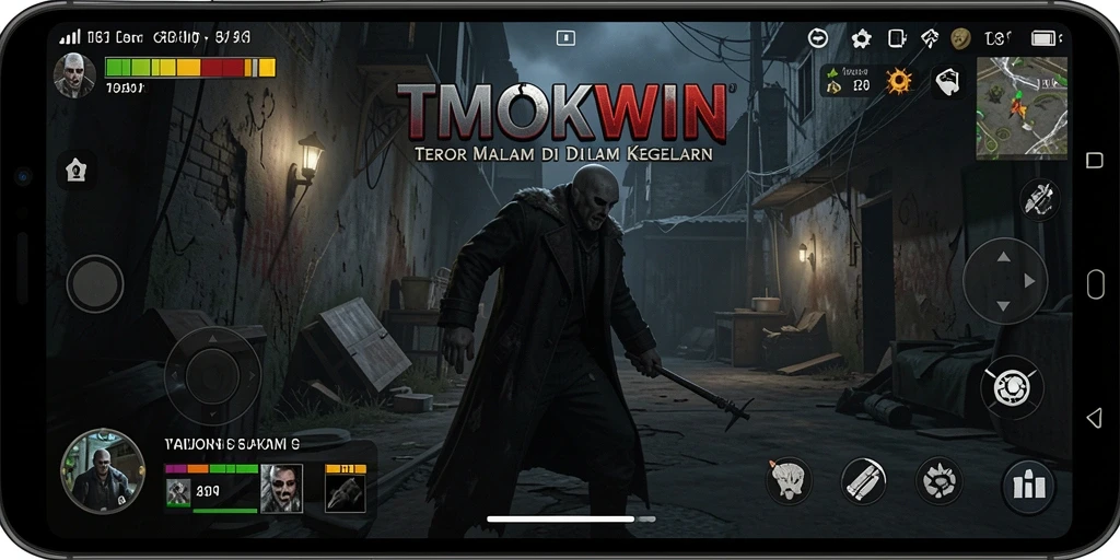 Tampilan gameplay menyeramkan dari TMOKWIN yang menciptakan ketegangan luar biasa.