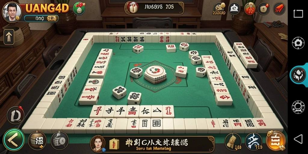 Tampilan menarik dari gameplay Mahjong di UANG4D.